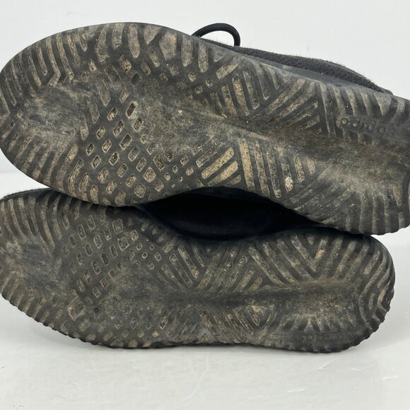 Adidas Ortholite Kids Sneakers Size 2 Black Lace Up Round Toe Flat Heel Low Top - Picture 6 of 6